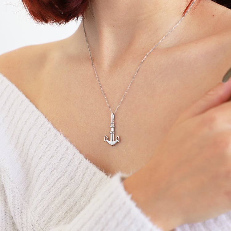 Zlatý prívesok s kotvou Eriw 111435