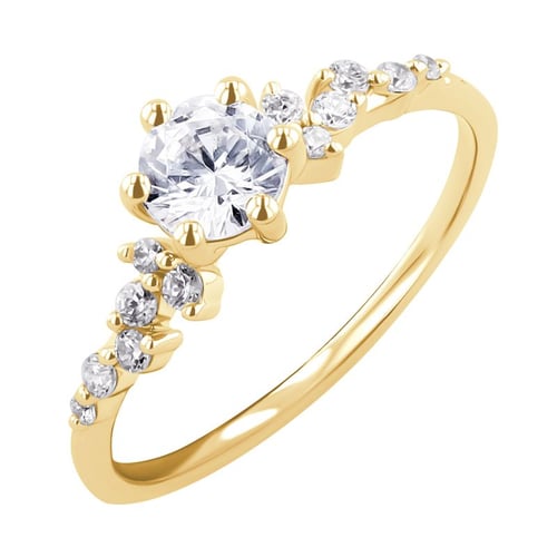 Zásnubný prsteň s lab-grown diamantmi Carina