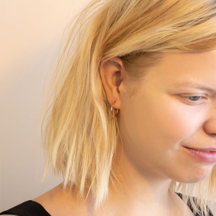 Pozlatené náušnice 2v1 Straton 102091