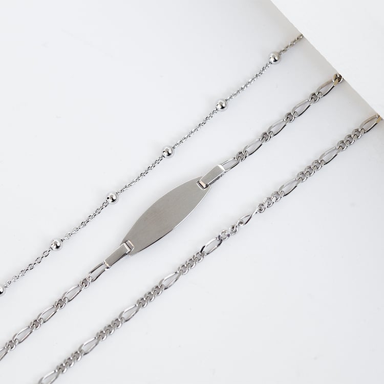 Figaro náramok 21 cm zo striebra 129601