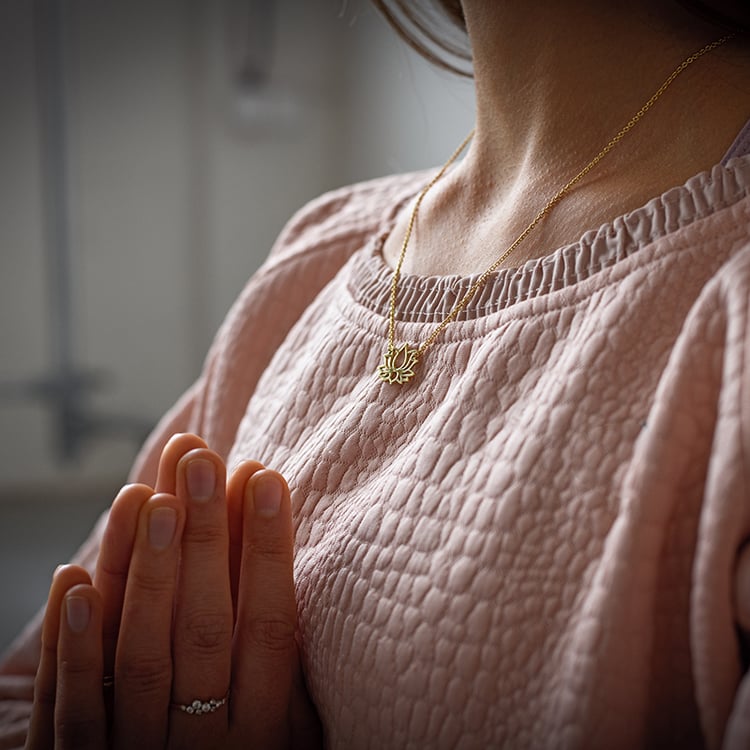 Joga náhrdelník Lotosový kvet 134168