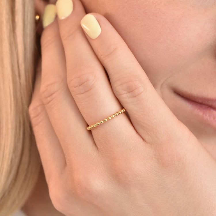 Minimalistický guličkový prsteň Zakir 106048