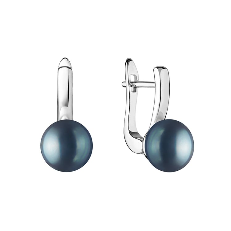 Strieborné perlové náušnice