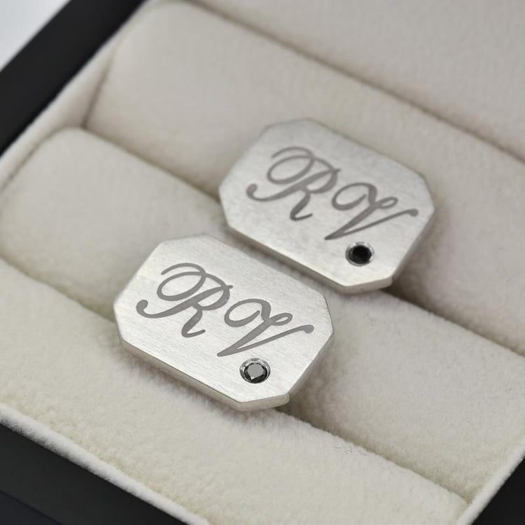 Strieborné manžetové gombíky 27112