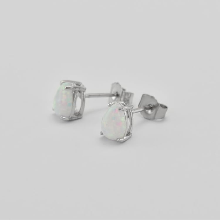 Náušnice s pear opálmi 38599