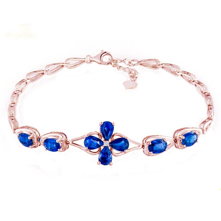 Zafírový náramok z ružového zlata 80642