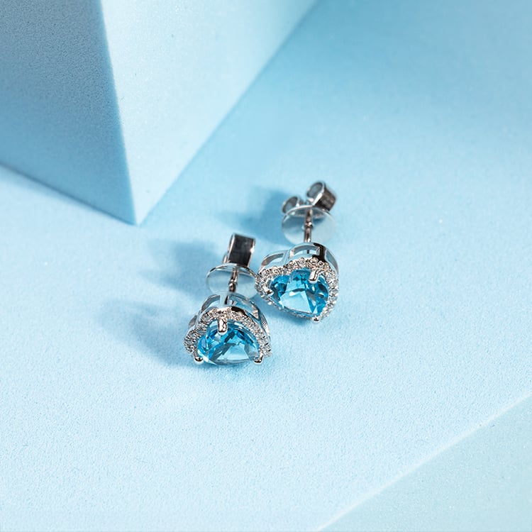 Topásové náušnice zo zlata Placy 150448