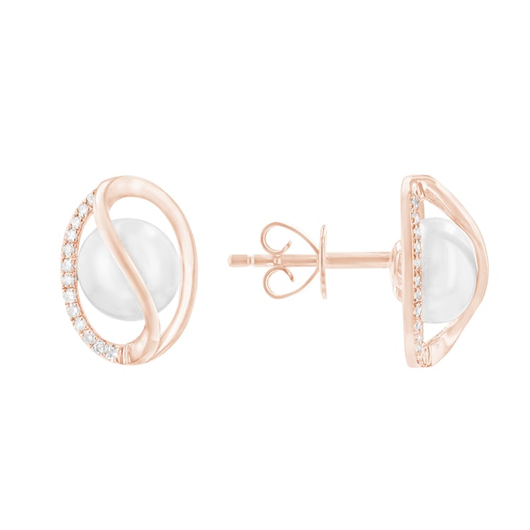 Zlaté náušnice s diamantmi 87481