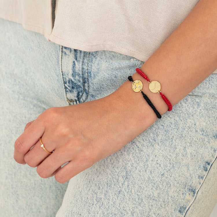 Povrázkový náramok lopta s gravírom vašej voľby Tennis 124815