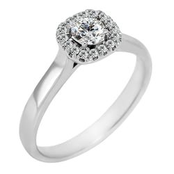 Zásnubný prsteň s lab-grown diamantmi v halo štýle Liare