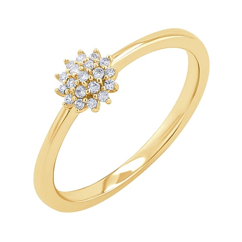 Elegantný prsteň s diamantmi Freja