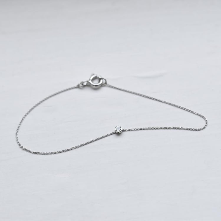 Minimalistický náramok s moissanitom Lepio 105110