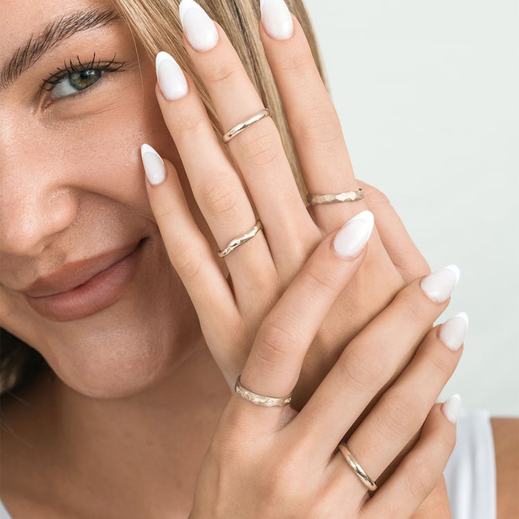 Svadobné obrúčky s ručne rytým povrchom Cley 166269