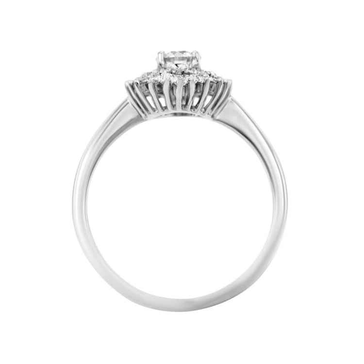 Prsteň s diamantmi a moissanitom 24448