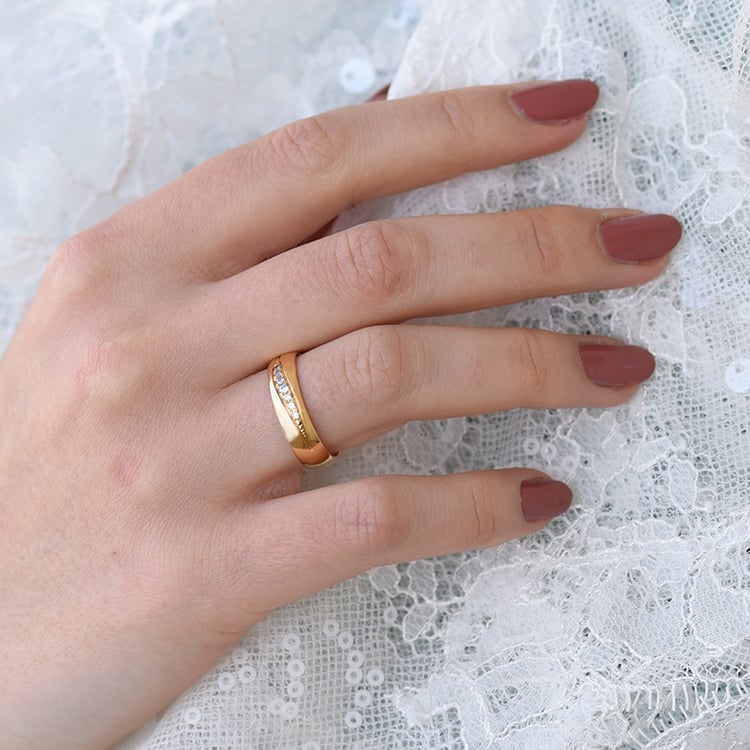 Obrúčka s diamantmi 63347