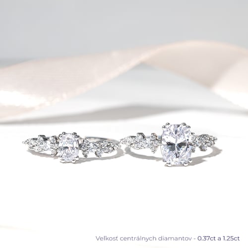 Zásnubný prsteň s oval diamantom Lane