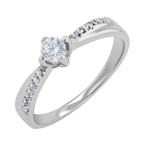 Zásnubný prsteň s lab-grown diamantmi Sanely