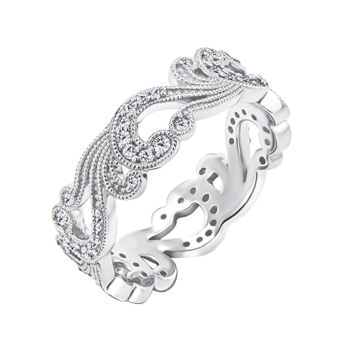 Prsteň s vintage líniami a lab-grown diamantmi Clementine