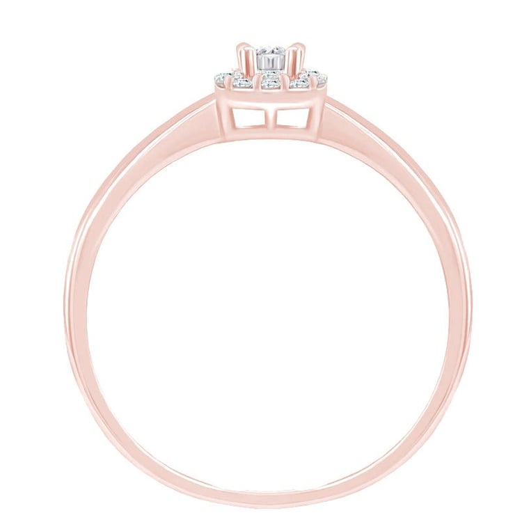 Zlatý zásnubný prsteň plný diamantov Laurel 155919