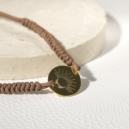 Povrázkový joga náramok Sun and Moon