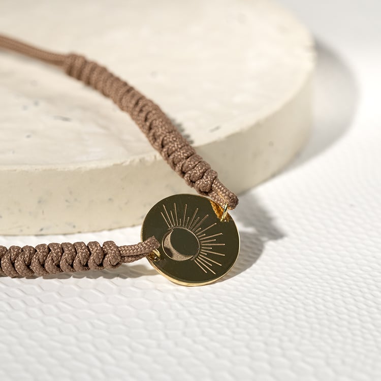 Povrázkový joga náramok Sun and Moon 133879