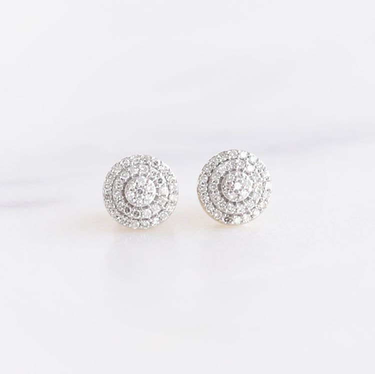 Náušnice z ružového zlata 93002