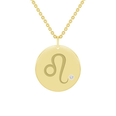 Zlatý prívesok so znamením Lev 59967