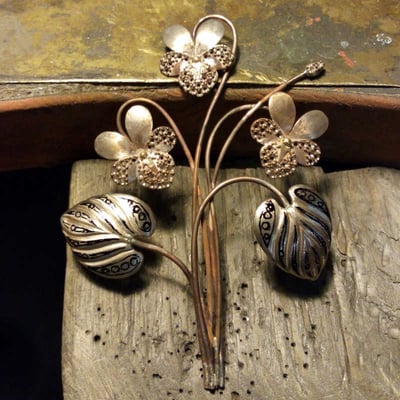 Jedna z ozdôb v tvare fialiek