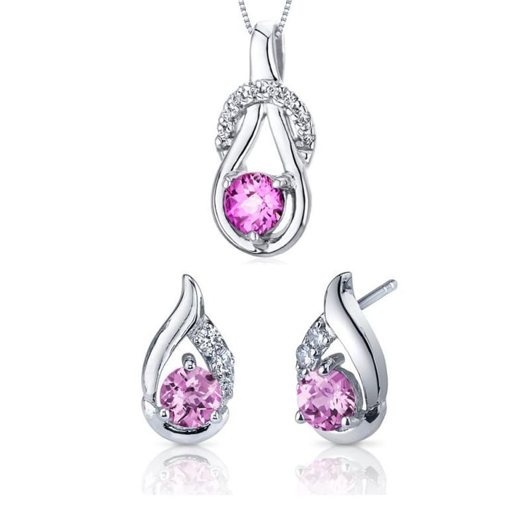 Ružové zafíry v striebornej kolekcii šperkov Kertu