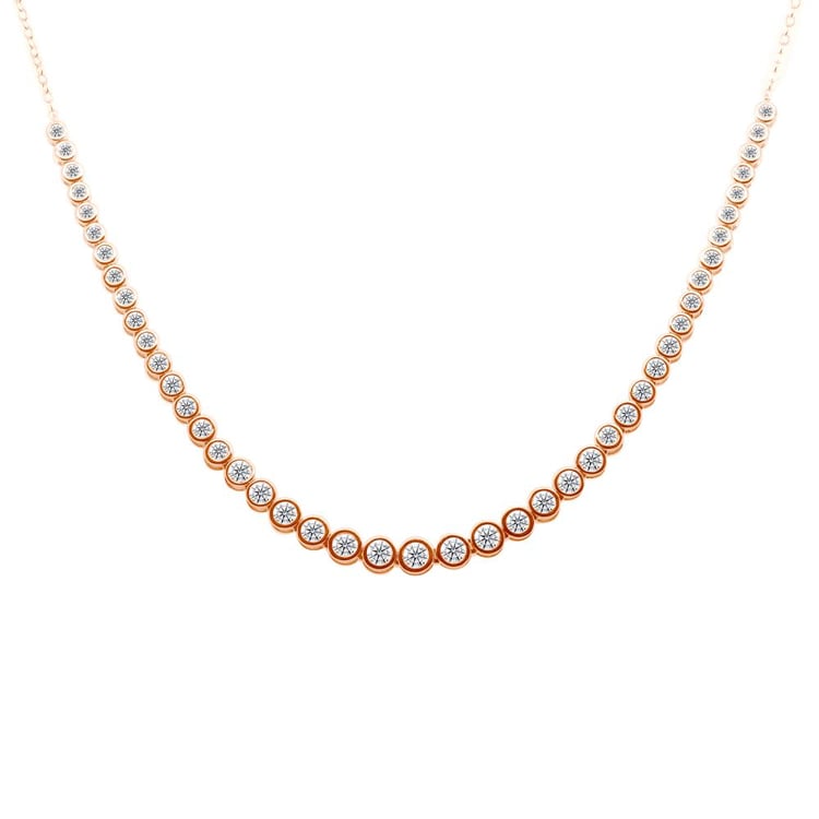 Luxusný strieborný náhrdelník s lab-grown diamantmi Sofi 159307