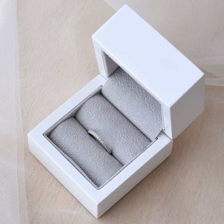 Eternity prsteň s diamantmi a pánsky komfortný prsteň Uriel 113650