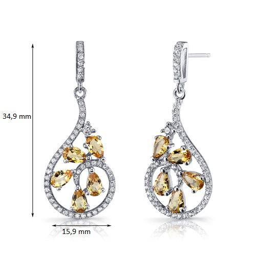Citrínové náušnice Jarisi 9545