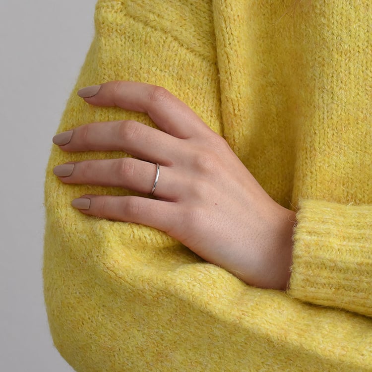 Minimalistický prsteň s lab-grown diamantmi a pánský komfortný prsteň Britta 102258