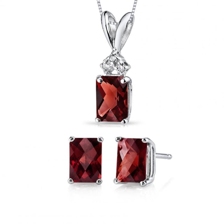 Kolekcia s emerald granátmi 20348