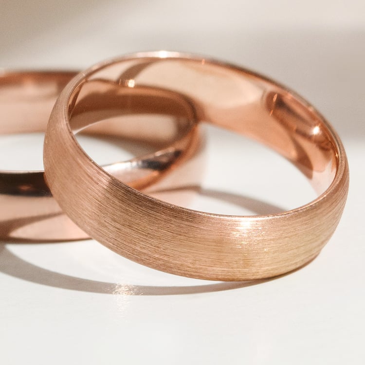 Komfortné svadobné obrúčky zo zlata 157026