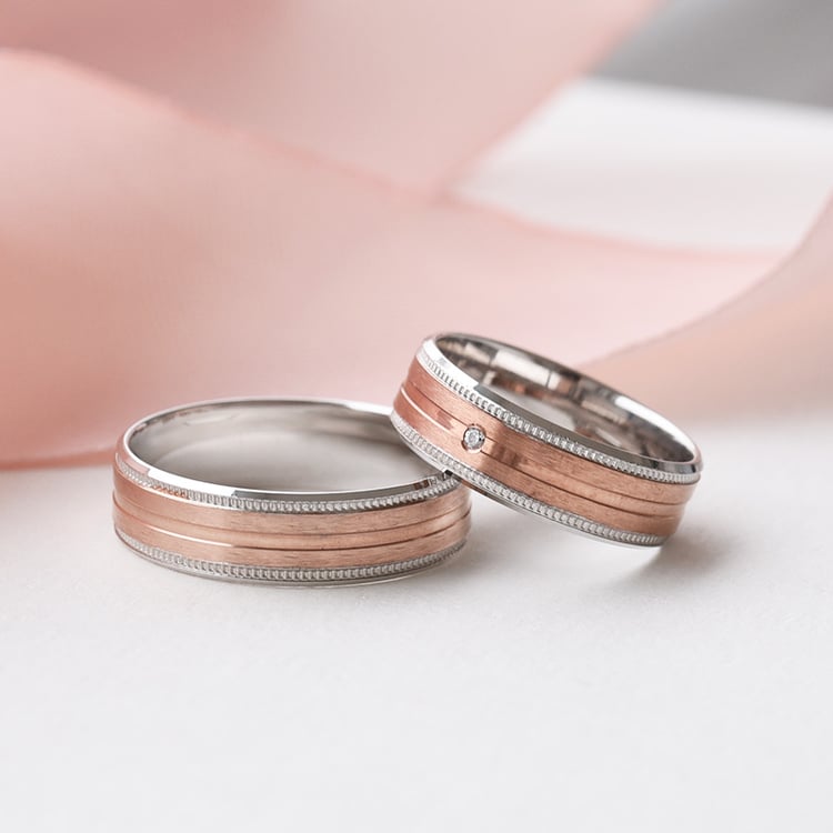 zlaté snubné prstene s diamantom 76778