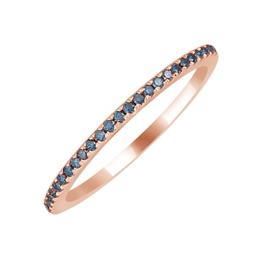 Eternity prsteň zo zlata s modrými diamantmi Giulia