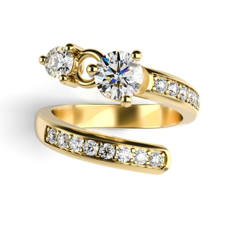 Diamantový zlatý prsteň 15884