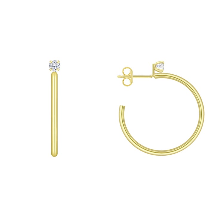 Pozlátené náušnice so zirkónmi