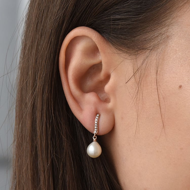 Perlové náušnice zo zlata 77946