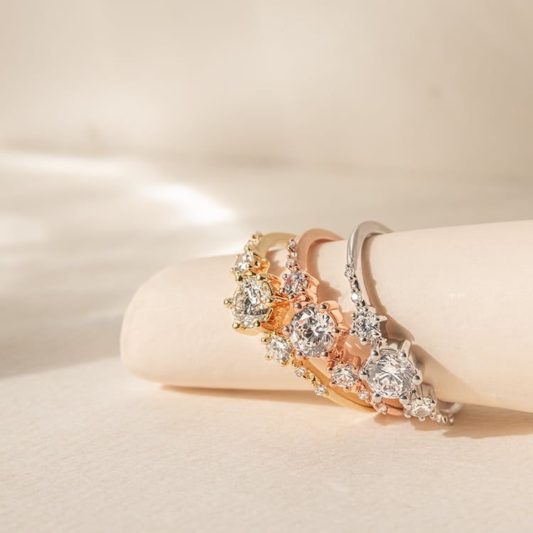 Zásnubný prsteň s lab-grown diamantmi Willa 138371