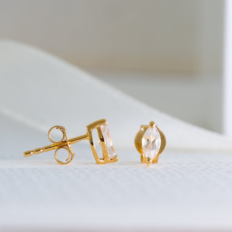 Minimalistické strieborné náušnice s morganitmi Sistine 118754