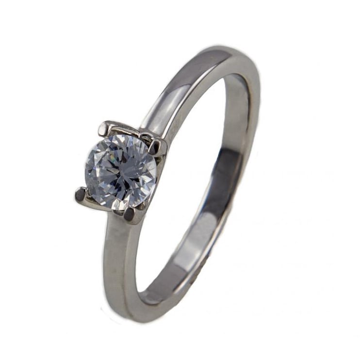 Zlatý zásnubný prsteň s diamantom Mary