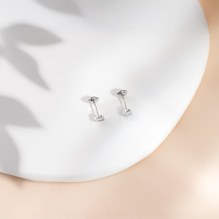 Zlaté detské náušnice srdiečka s perleťou Moana