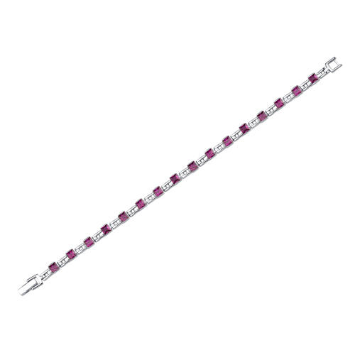 Rubínový náramok zo striebra Ferlet 5454