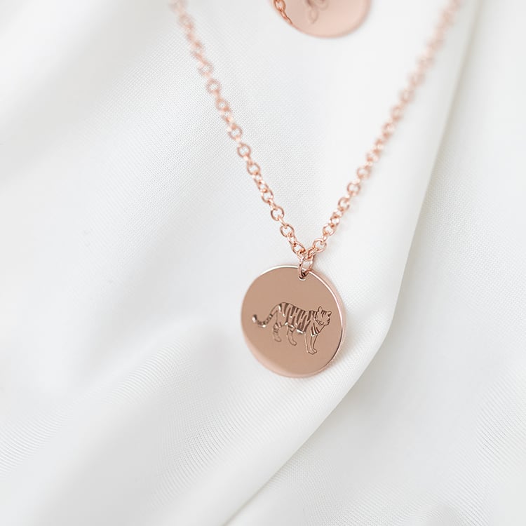 Strieborný personalizovaný náhrdelník Čínske znamenie zverokruhu 135054