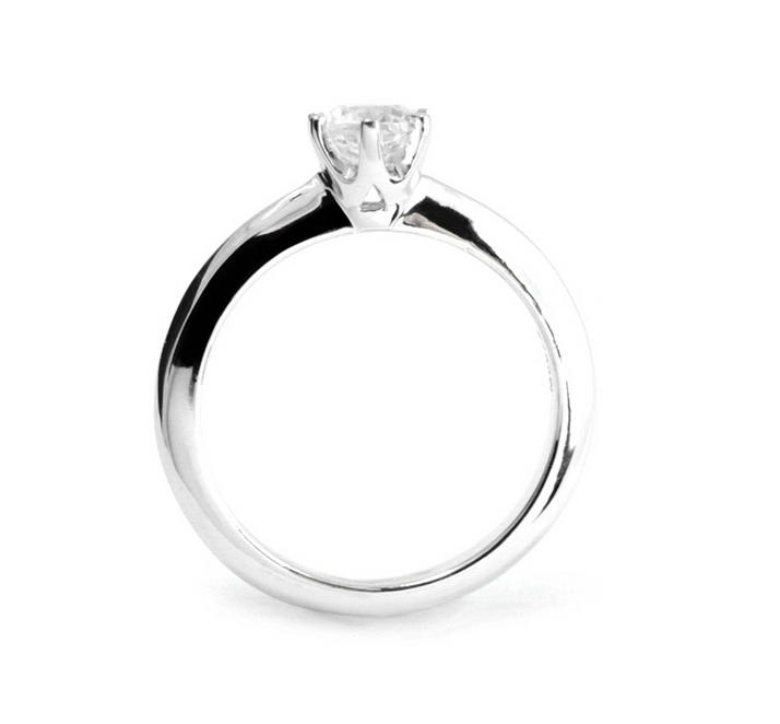 zlatý zásnubný prsteň s diamantom orrisa bocny pohlad 55555