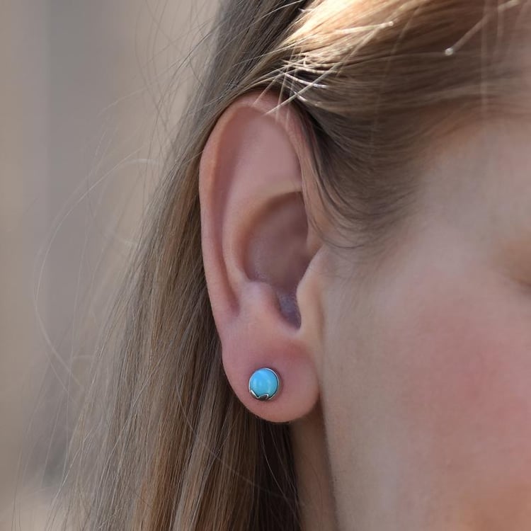 Náušnice s tyrkysmi 42519