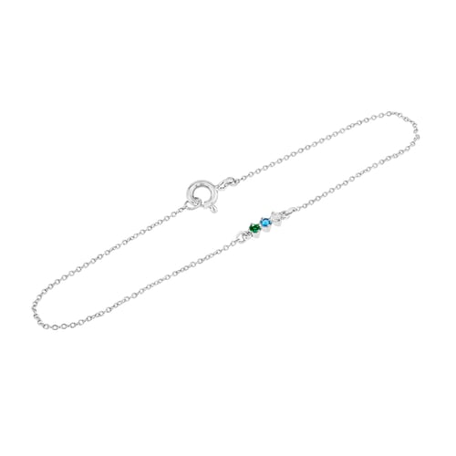 Minimalistický náramok s drahokamami podľa vášho výberu Ruby