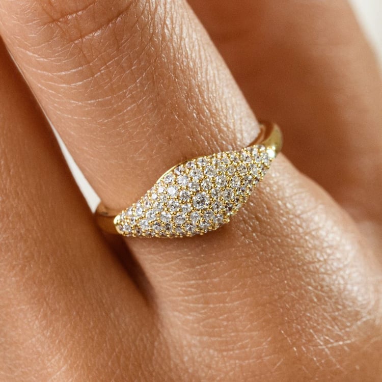 Zlatý prsteň s lab-grown diamantom Ciarra 161410